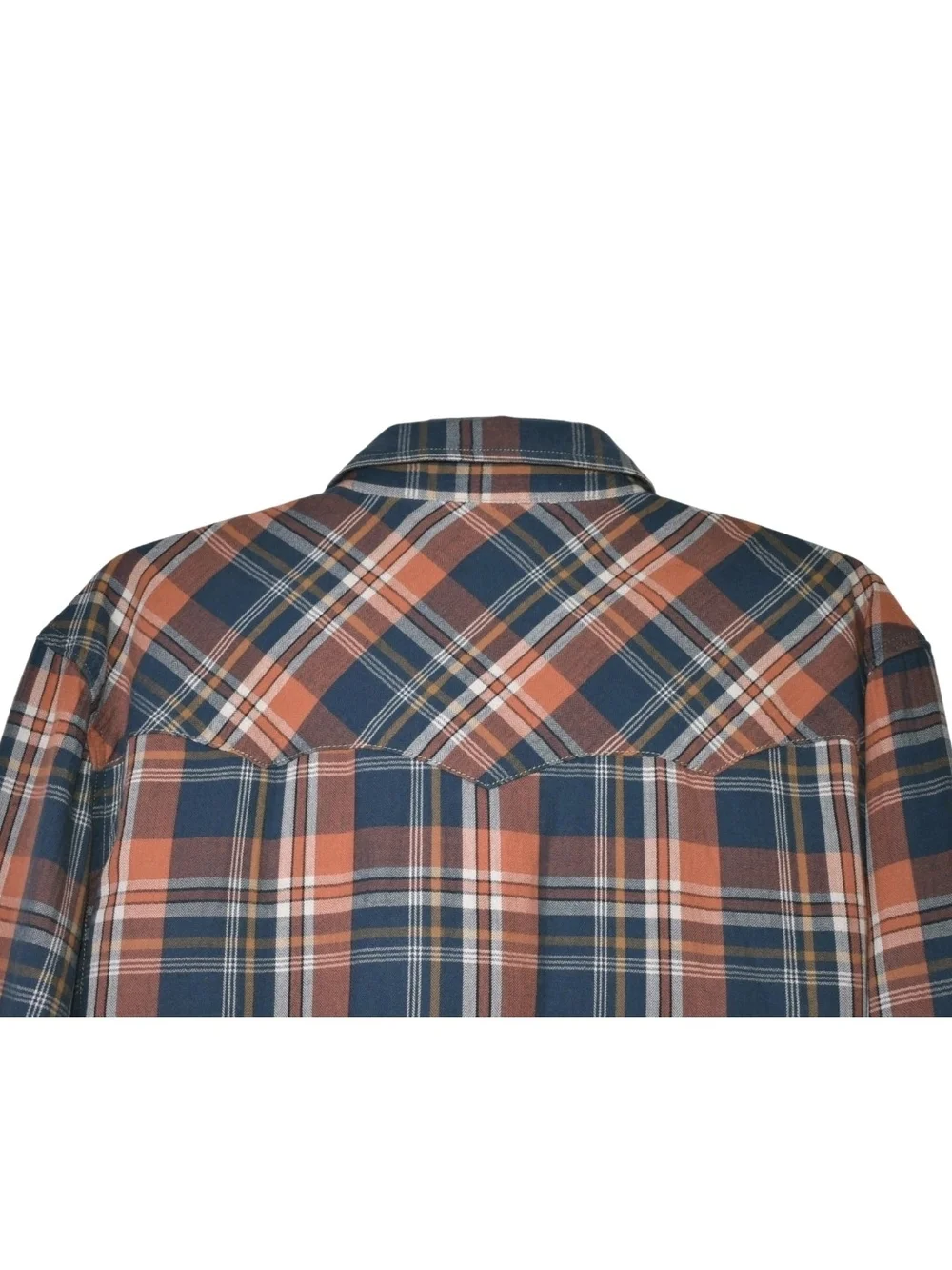 True Religion Men's Plaid Western Pearl Snap Button Cowboy Shirt Size XL